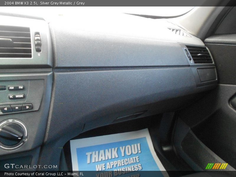 Silver Grey Metallic / Grey 2004 BMW X3 2.5i