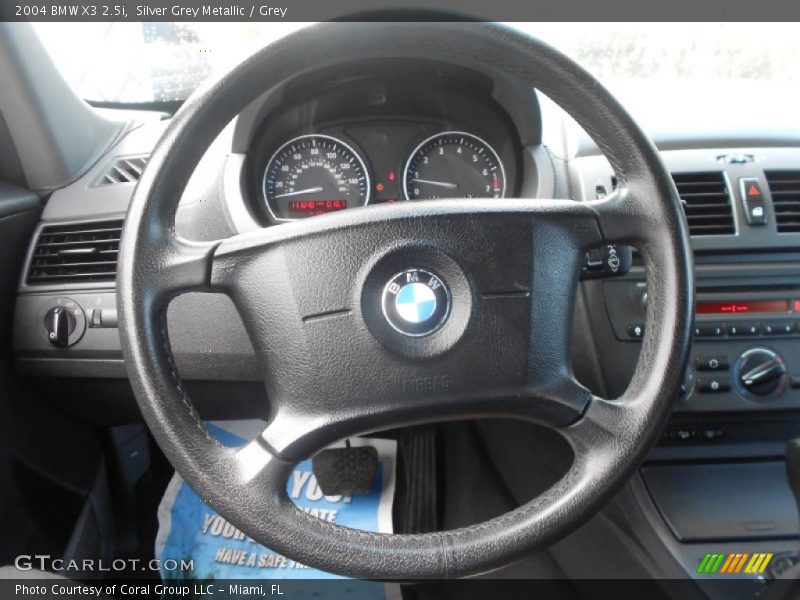 Silver Grey Metallic / Grey 2004 BMW X3 2.5i