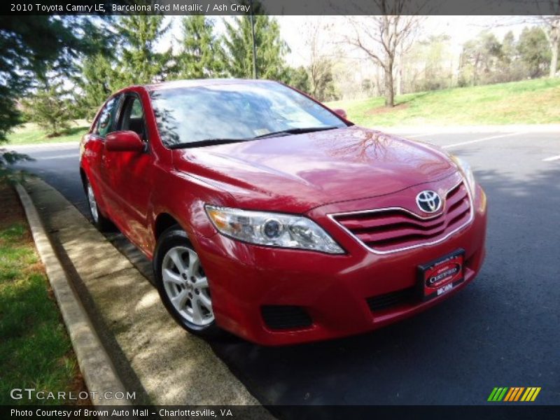Barcelona Red Metallic / Ash Gray 2010 Toyota Camry LE