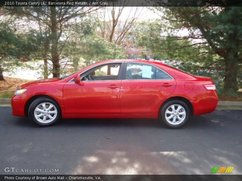 Barcelona Red Metallic / Ash Gray 2010 Toyota Camry LE