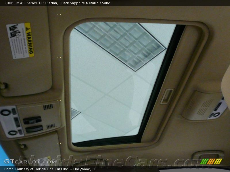 Black Sapphire Metallic / Sand 2006 BMW 3 Series 325i Sedan
