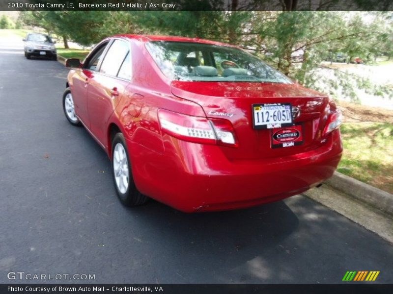 Barcelona Red Metallic / Ash Gray 2010 Toyota Camry LE