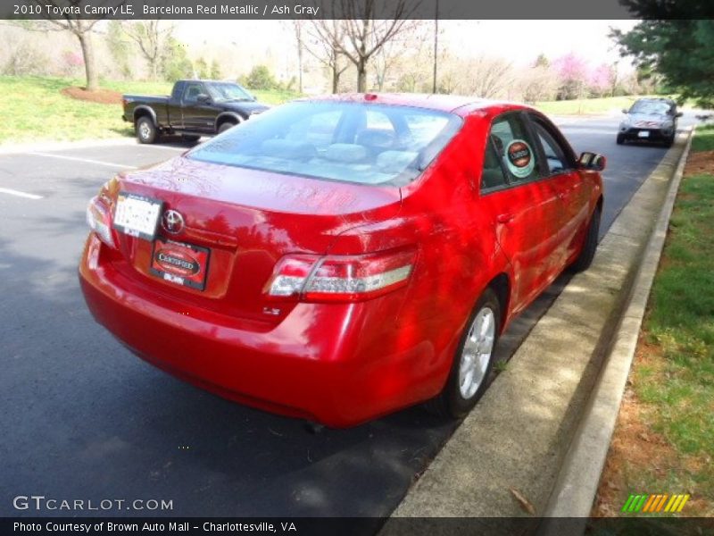 Barcelona Red Metallic / Ash Gray 2010 Toyota Camry LE