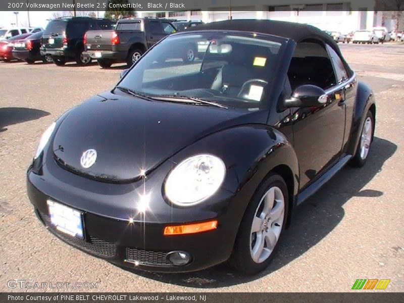 Black / Black 2007 Volkswagen New Beetle 2.5 Convertible