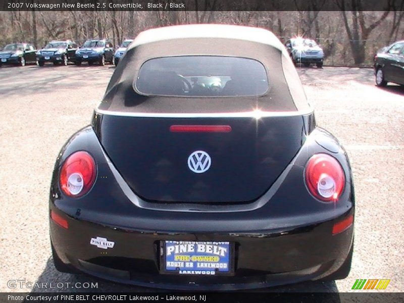 Black / Black 2007 Volkswagen New Beetle 2.5 Convertible