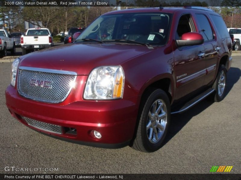 Red Jewel Tintcoat / Ebony 2008 GMC Yukon Denali AWD