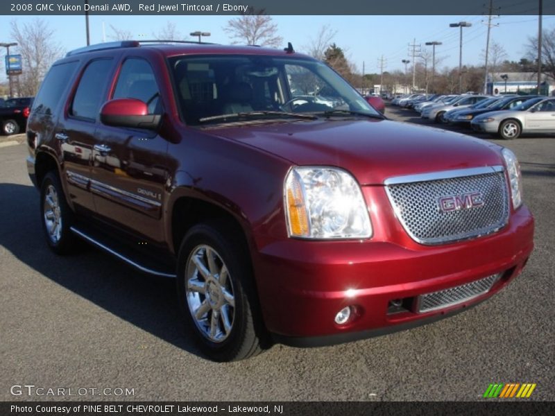 Red Jewel Tintcoat / Ebony 2008 GMC Yukon Denali AWD