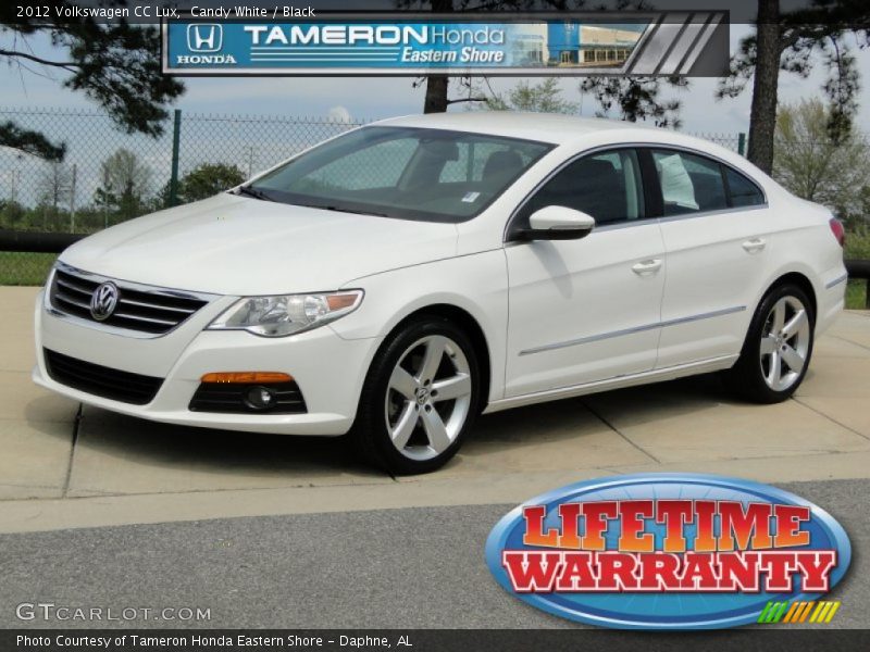 Candy White / Black 2012 Volkswagen CC Lux