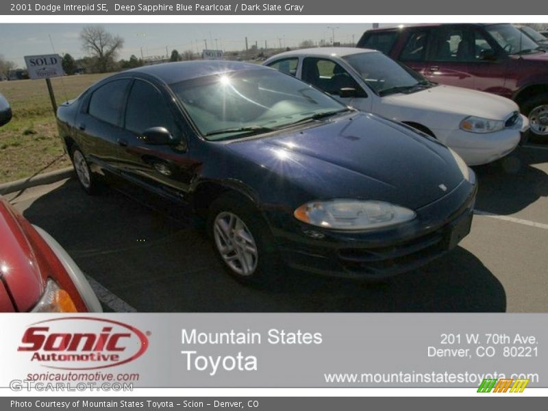 Deep Sapphire Blue Pearlcoat / Dark Slate Gray 2001 Dodge Intrepid SE