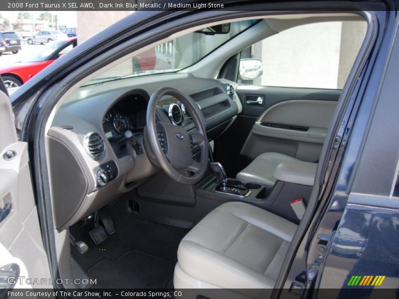 Dark Ink Blue Metallic / Medium Light Stone 2008 Ford Taurus X SEL AWD