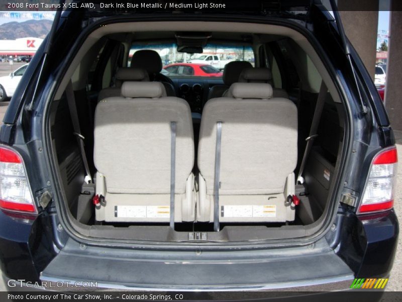 Dark Ink Blue Metallic / Medium Light Stone 2008 Ford Taurus X SEL AWD