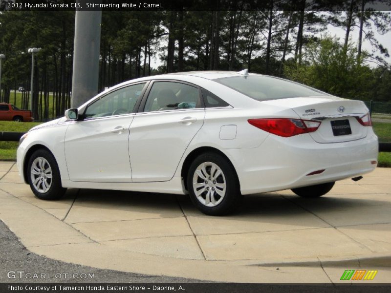 Shimmering White / Camel 2012 Hyundai Sonata GLS