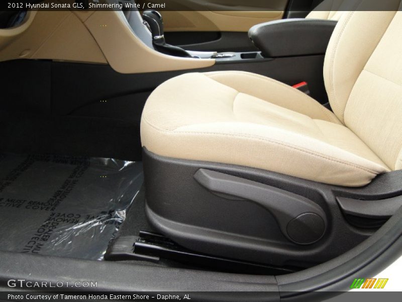 Shimmering White / Camel 2012 Hyundai Sonata GLS