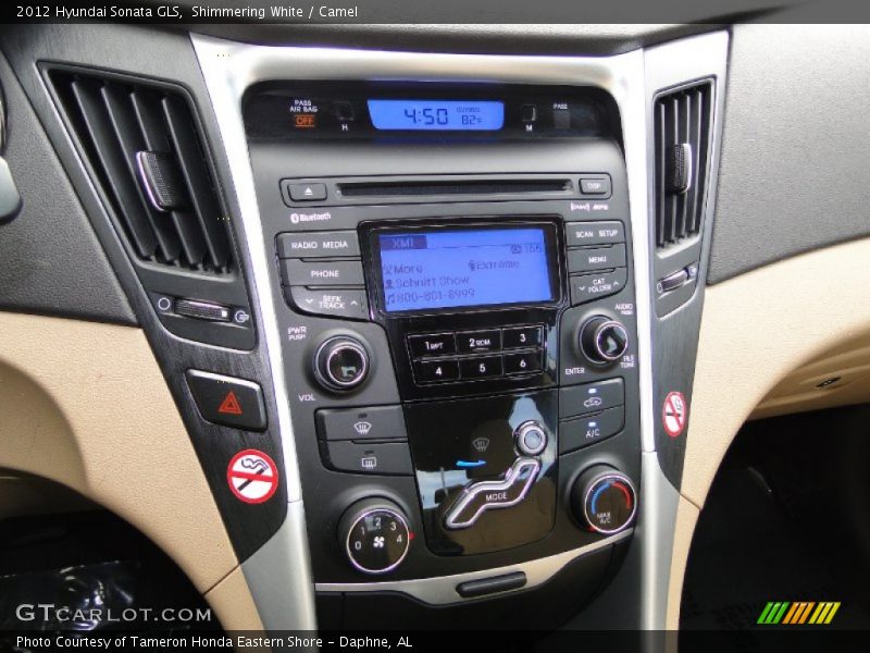 Shimmering White / Camel 2012 Hyundai Sonata GLS