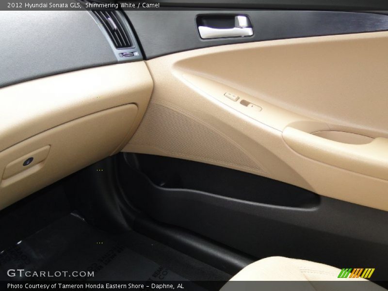 Shimmering White / Camel 2012 Hyundai Sonata GLS