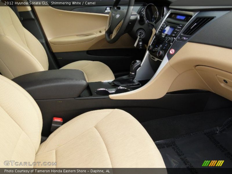 Shimmering White / Camel 2012 Hyundai Sonata GLS