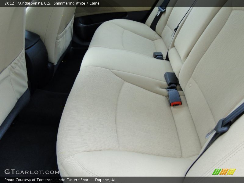 Shimmering White / Camel 2012 Hyundai Sonata GLS