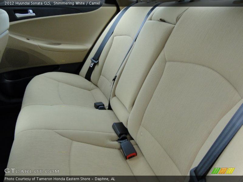 Shimmering White / Camel 2012 Hyundai Sonata GLS