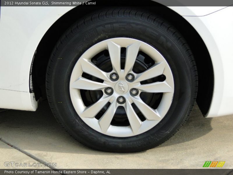 Shimmering White / Camel 2012 Hyundai Sonata GLS