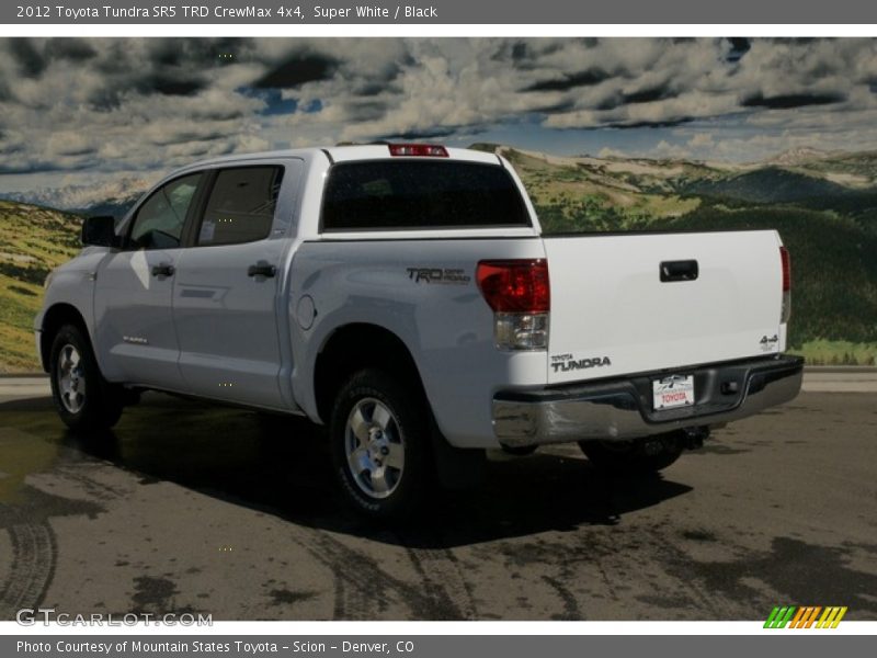 Super White / Black 2012 Toyota Tundra SR5 TRD CrewMax 4x4