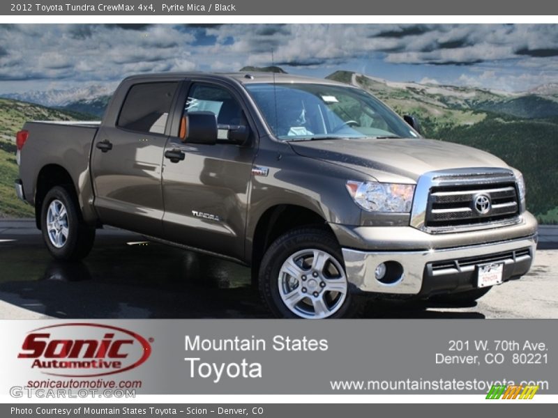 Pyrite Mica / Black 2012 Toyota Tundra CrewMax 4x4