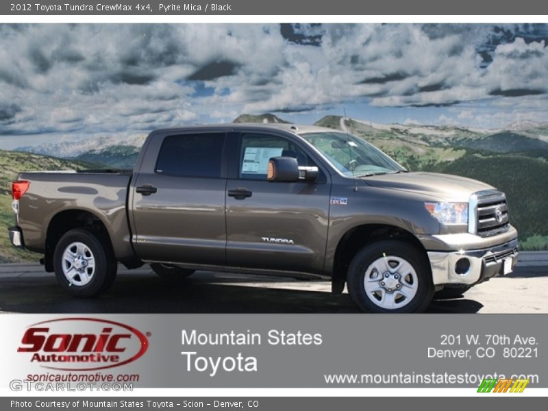 Pyrite Mica / Black 2012 Toyota Tundra CrewMax 4x4