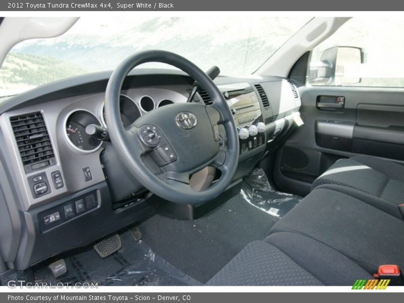 Super White / Black 2012 Toyota Tundra CrewMax 4x4