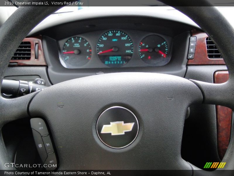 Victory Red / Gray 2010 Chevrolet Impala LS