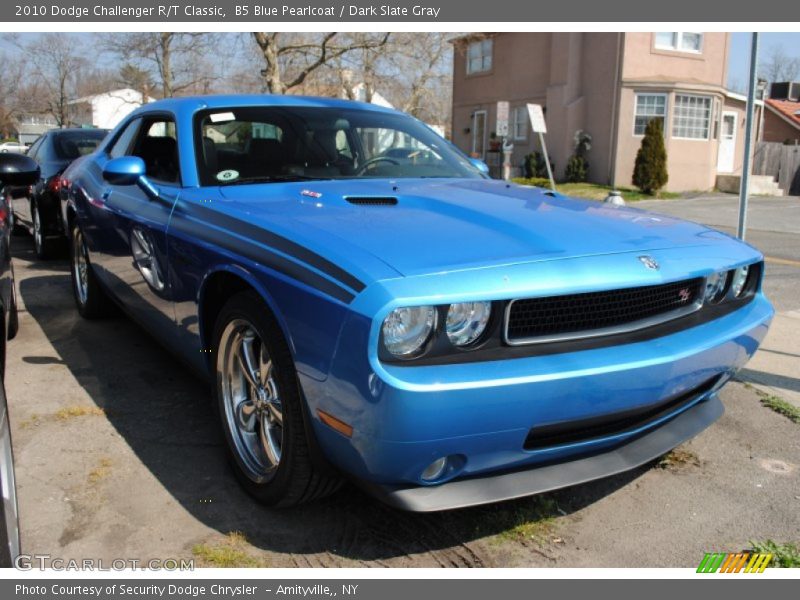 B5 Blue Pearlcoat / Dark Slate Gray 2010 Dodge Challenger R/T Classic