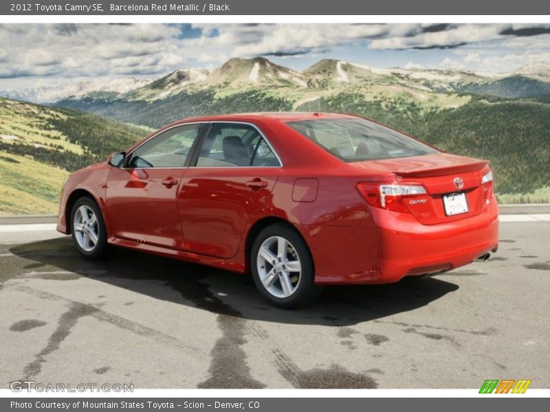 Barcelona Red Metallic / Black 2012 Toyota Camry SE