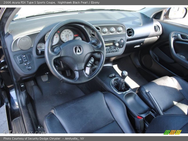 Ebony Interior - 2006 RSX Type S Sports Coupe 