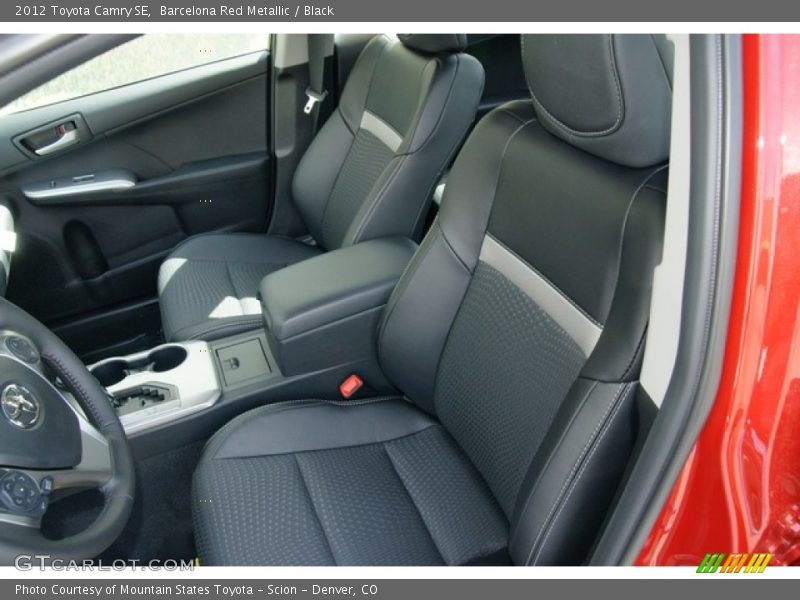 Barcelona Red Metallic / Black 2012 Toyota Camry SE