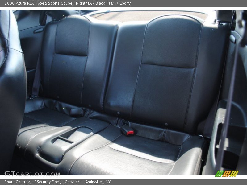 Rear Seat of 2006 RSX Type S Sports Coupe
