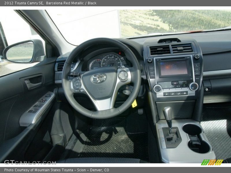 Barcelona Red Metallic / Black 2012 Toyota Camry SE