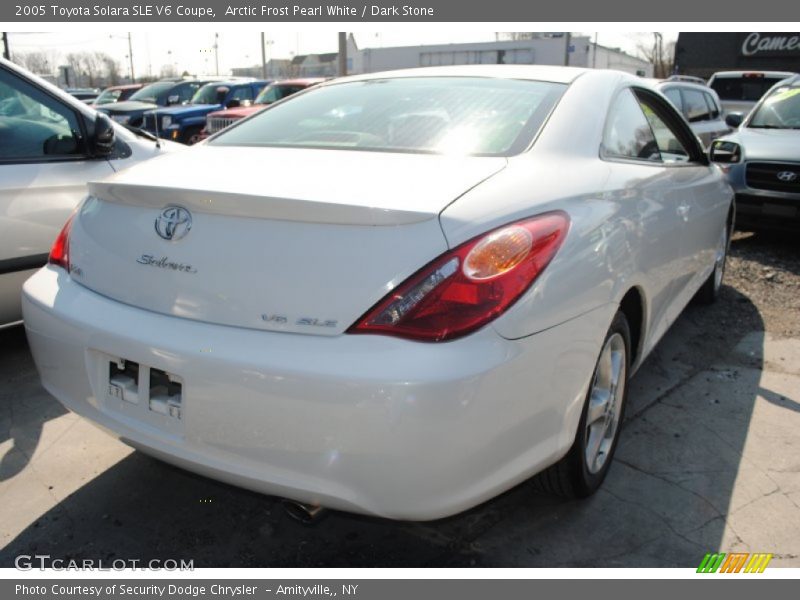 Arctic Frost Pearl White / Dark Stone 2005 Toyota Solara SLE V6 Coupe