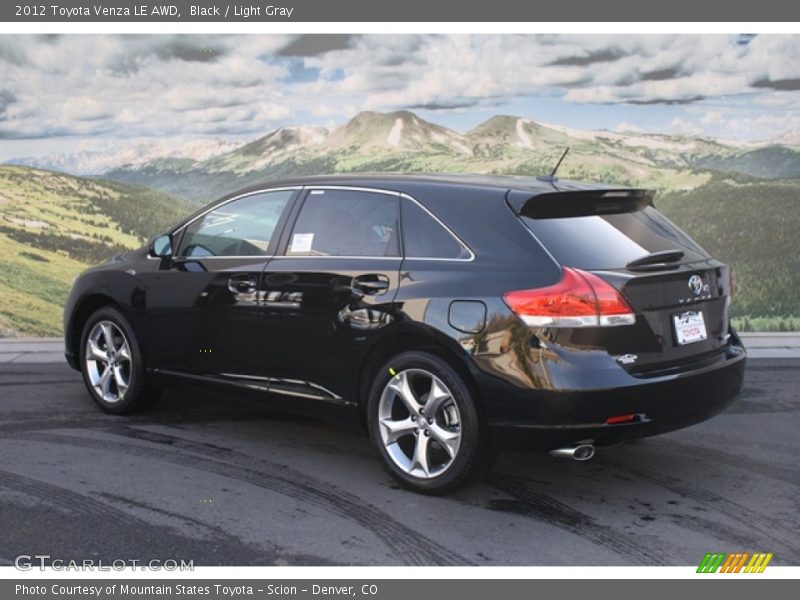 Black / Light Gray 2012 Toyota Venza LE AWD