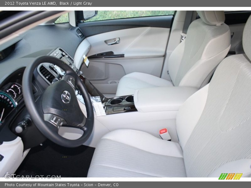  2012 Venza LE AWD Light Gray Interior