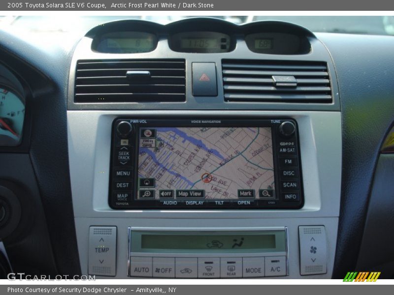 Arctic Frost Pearl White / Dark Stone 2005 Toyota Solara SLE V6 Coupe