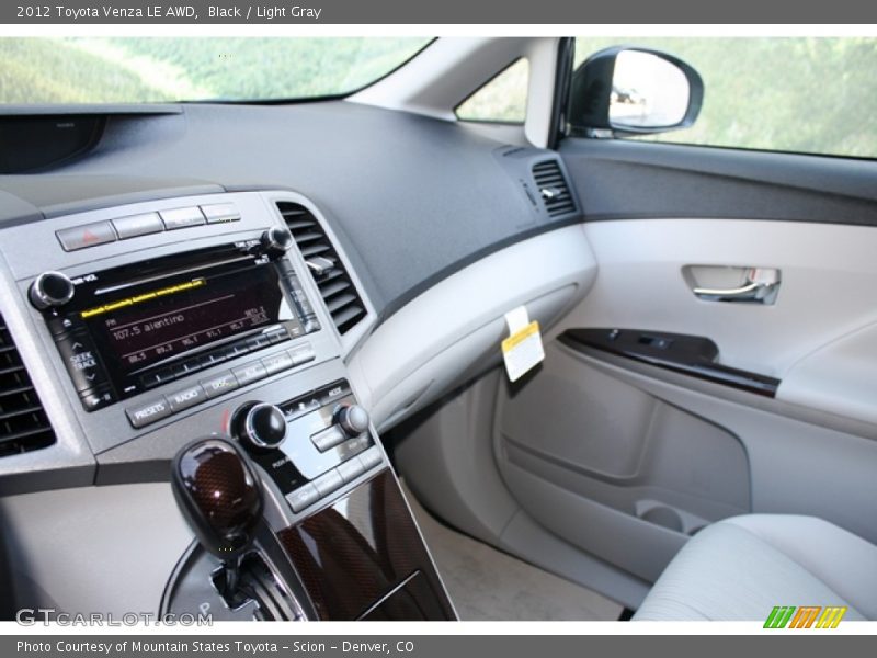 Black / Light Gray 2012 Toyota Venza LE AWD