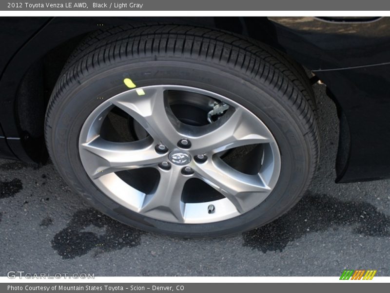 Black / Light Gray 2012 Toyota Venza LE AWD
