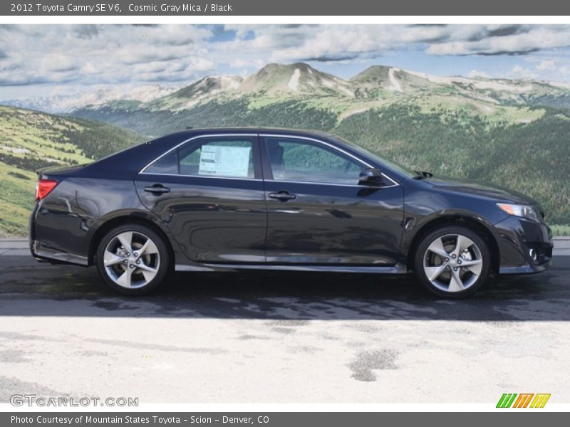 Cosmic Gray Mica / Black 2012 Toyota Camry SE V6