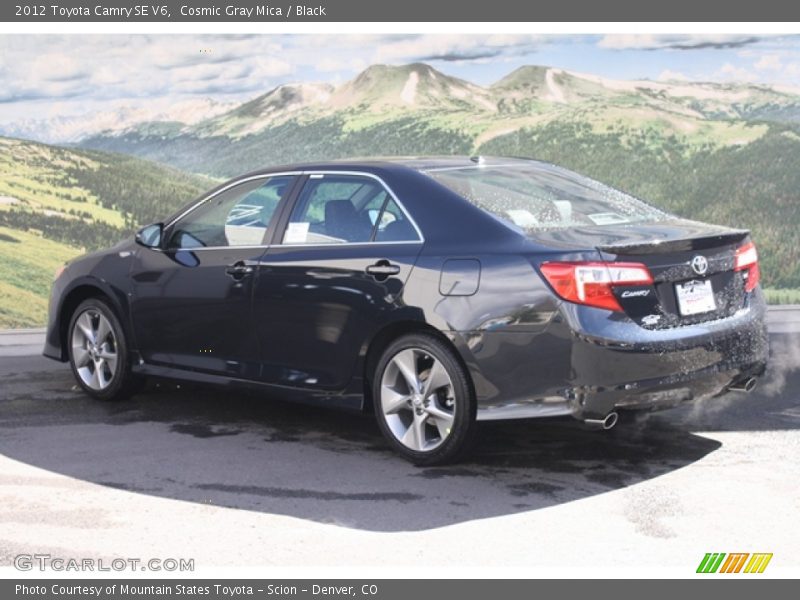 Cosmic Gray Mica / Black 2012 Toyota Camry SE V6
