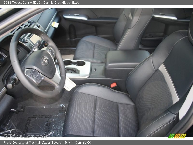 Cosmic Gray Mica / Black 2012 Toyota Camry SE V6