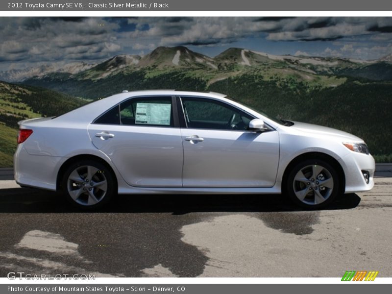 Classic Silver Metallic / Black 2012 Toyota Camry SE V6