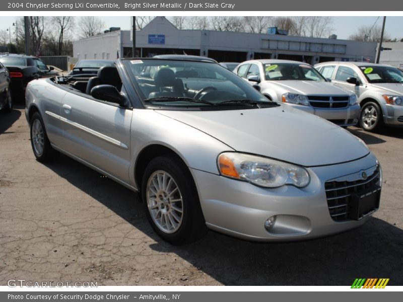Bright Silver Metallic / Dark Slate Gray 2004 Chrysler Sebring LXi Convertible