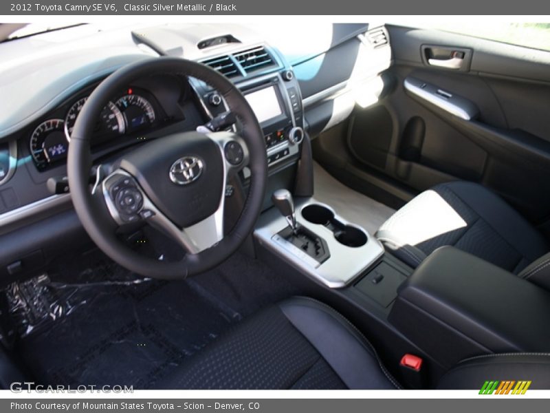 Classic Silver Metallic / Black 2012 Toyota Camry SE V6