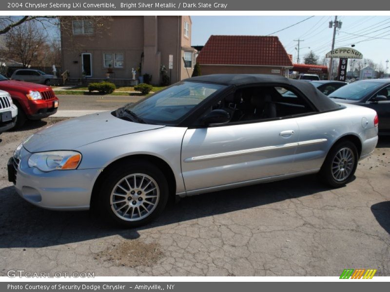 Bright Silver Metallic / Dark Slate Gray 2004 Chrysler Sebring LXi Convertible