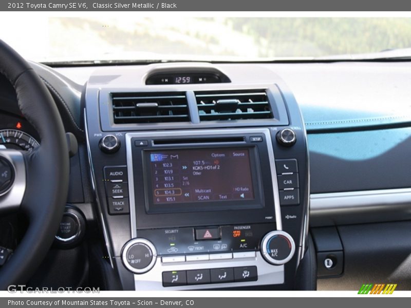 Classic Silver Metallic / Black 2012 Toyota Camry SE V6