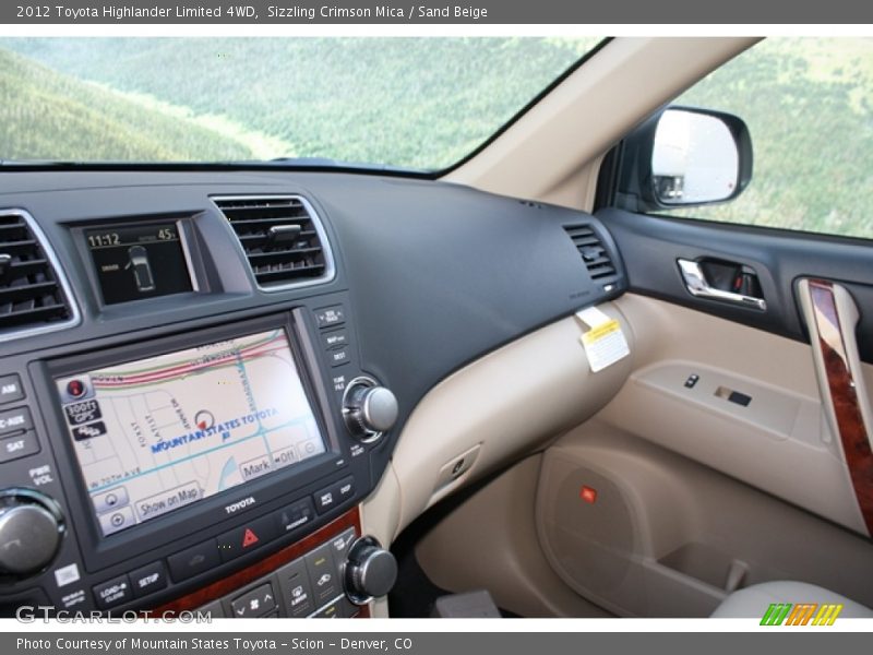 Sizzling Crimson Mica / Sand Beige 2012 Toyota Highlander Limited 4WD