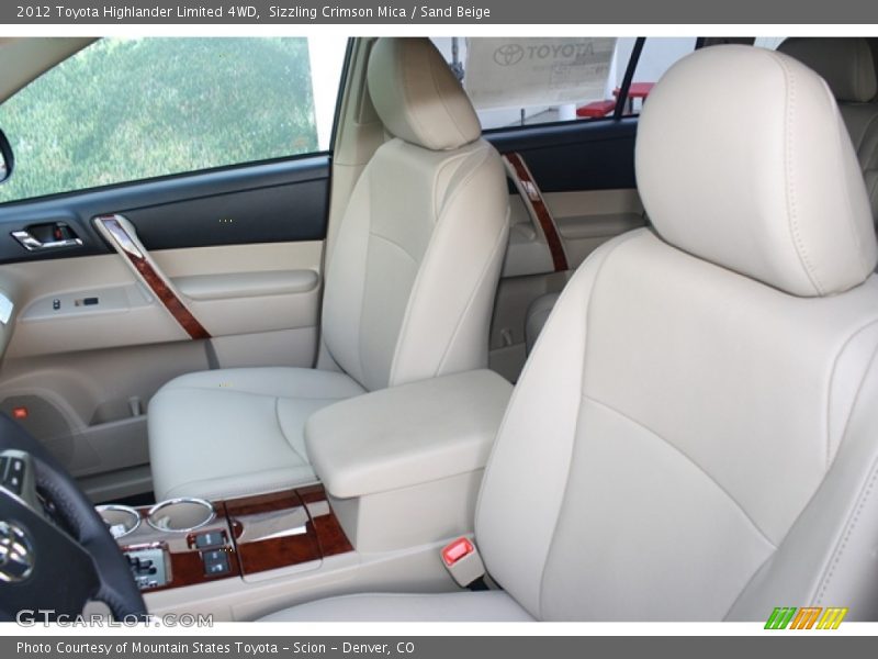 Sizzling Crimson Mica / Sand Beige 2012 Toyota Highlander Limited 4WD